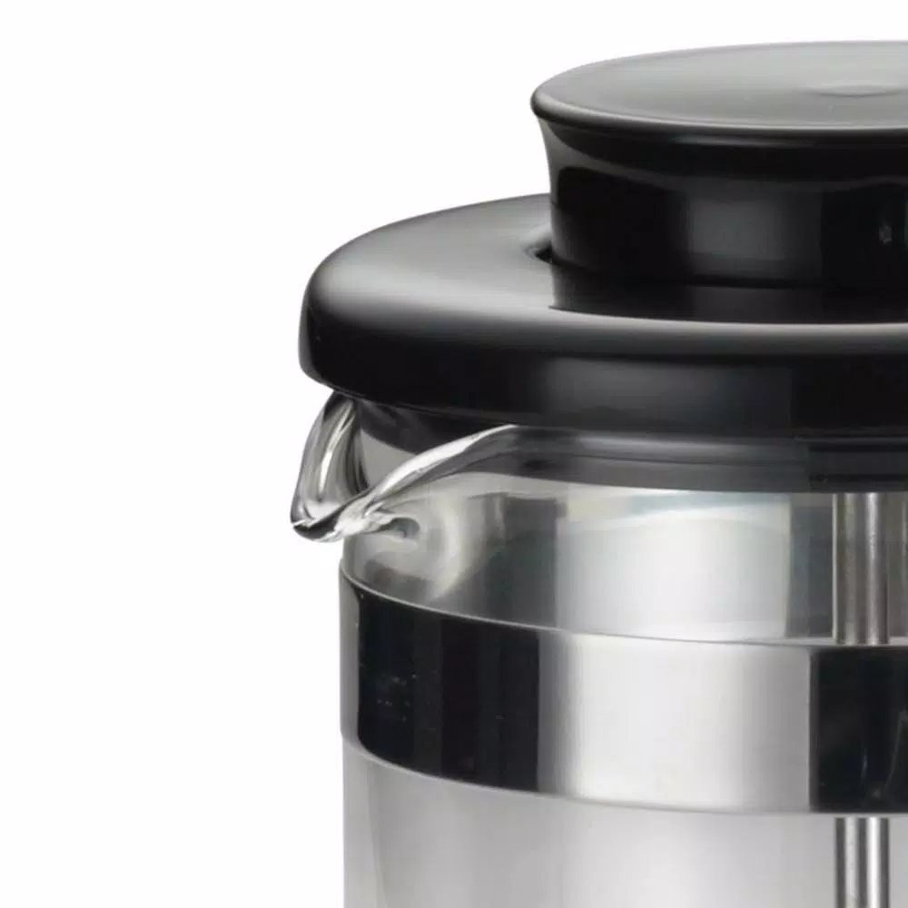 BonJour Coffee & Tea Riviera 8-Cup French Press with Coaster and Scoop, Black