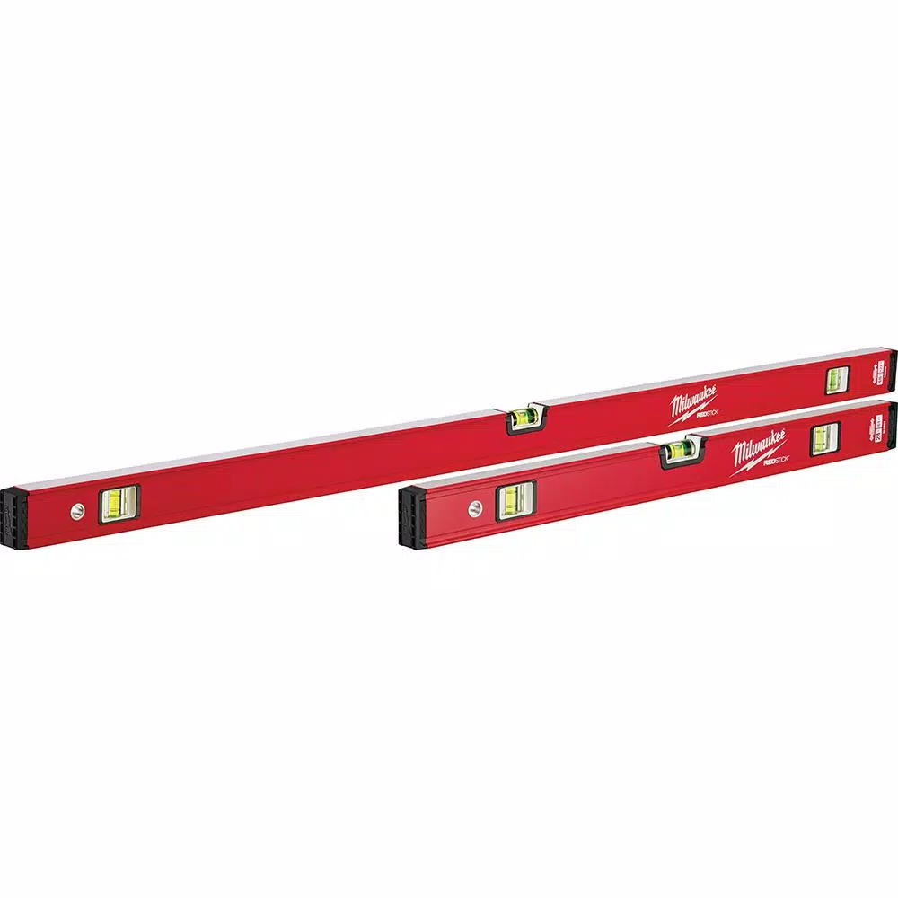 Milwaukee REDSTICK Compact Box Level Set with 10 in. 360-Degree Locking Torpedo Level