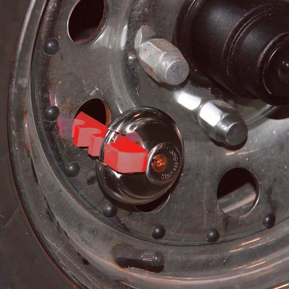 Max Load Maximum Load 12 in. J-Style Trailer Wheel Lock, Heavy-Duty Steel