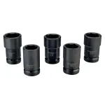 Powerbuilt Master Budd Wheel Socket Kit - Heavy Duty Spindle Nut Socket Set thumbnail 2
