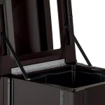 Suncast Commercial 35 Gal. Java Outdoor Trash Can with Attached Lid thumbnail 4