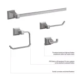 Design House Torino Double Robe Hook in Satin Nickel thumbnail 12