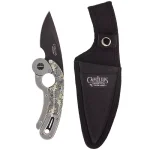 Camillus Dominator 2.25 in. Stainless Steel Drop Point Fixed Blade Knife with Aluminum Handle and Sheath thumbnail 4