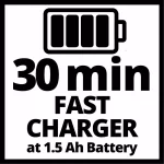 Einhell Power X-Change 18V 3A Dual Port Lithium-Ion Fast Battery Charger Station thumbnail 4