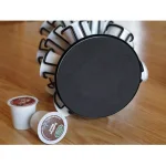 Casa Bellante Chrome Steel Coffee Pod Carousel Organizer for 24 Keurig K-Cups thumbnail 2