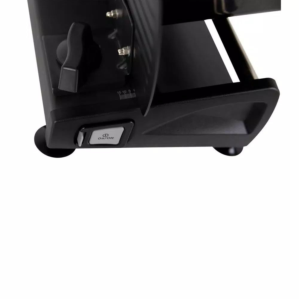 Unbranded Kalorik 200W Professional Food Slicer with 7.5 in. Stainless Steel Serrated Blade, Black