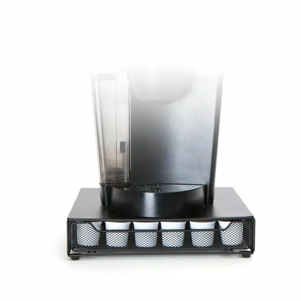 Mind Reader Bam 36-Capacity Metal Mesh Coffee Pod Storage Drawer - Black