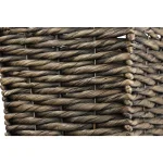 LITTON LANE Large Square Water Hyacinth Wicker Storage Baskets, Dark Brown (Set of 3) thumbnail 5