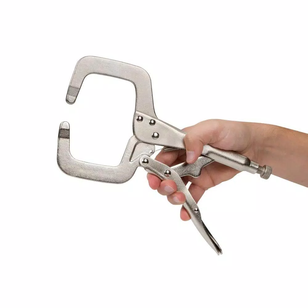 TEKTON 11 in. Locking C-Clamp with Forged Steel Jaws