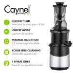 Boyel Living Silver Slow Masticating Cold Press Juicer, High Yield Vertical Juicer with 30 Speeds thumbnail 4
