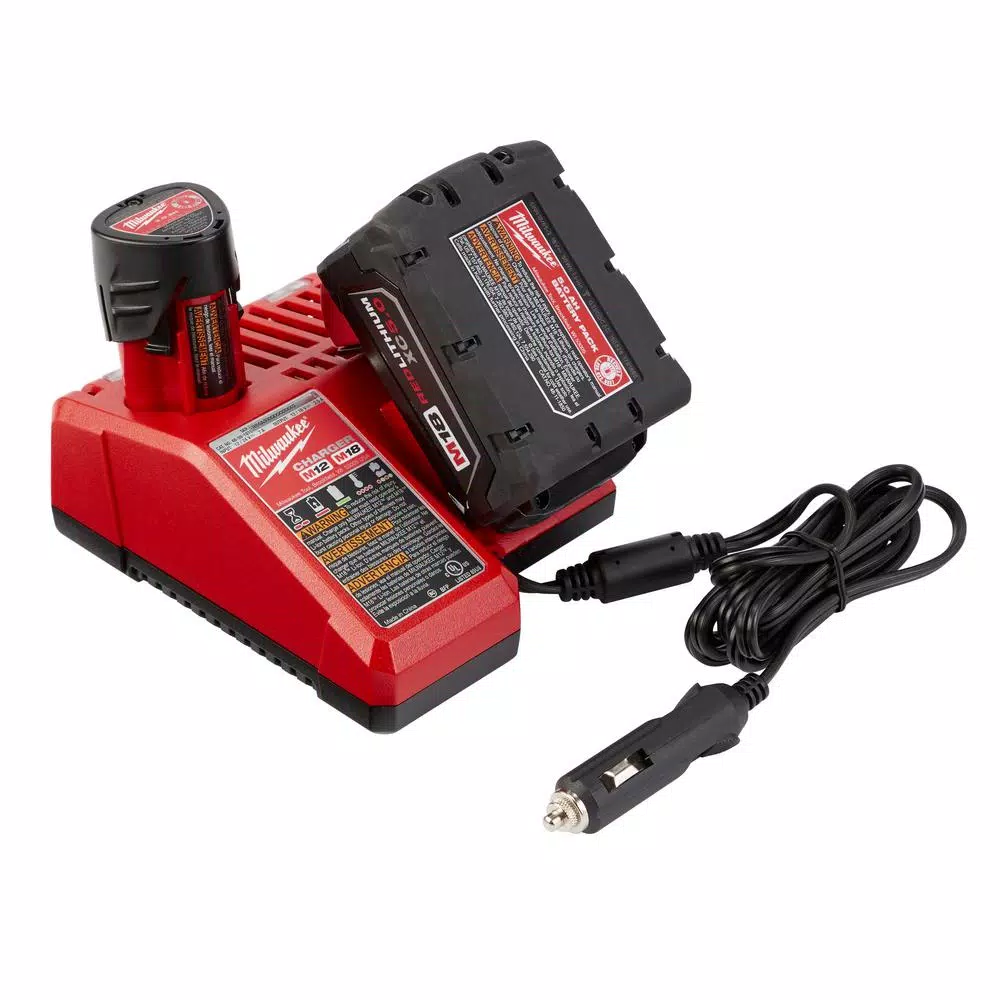 Milwaukee M12 and M18 Multi-Voltage Lithium-Ion Vehicle Battery Charger