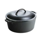Lodge 5 Qt. Cast Iron Dutch Oven with Lid, Black thumbnail 1