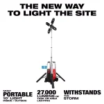 Milwaukee MX FUEL Lithium-Ion Cordless Rocket Tower Light with Integrated Charger thumbnail 2