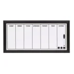 DesignOvation Wyeth Magnetic Dry Erase Weekly Calendar Memo Board with Frame thumbnail 1