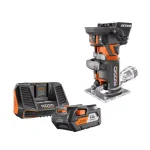 RIDGID 18V OCTANE Brushless Compact Fixed Base Router Kit with 4.0 Ah Battery and Charger thumbnail 1