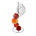 Mind Reader Stainless Steel Twisted Fruit Holder, Silver Metal Wire Fruit Basket thumbnail 1
