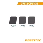 POWERTEC 320 Grit Silicon Carbide Sanding Belts, 4 in. x 36 in. (3-Pack) thumbnail 2