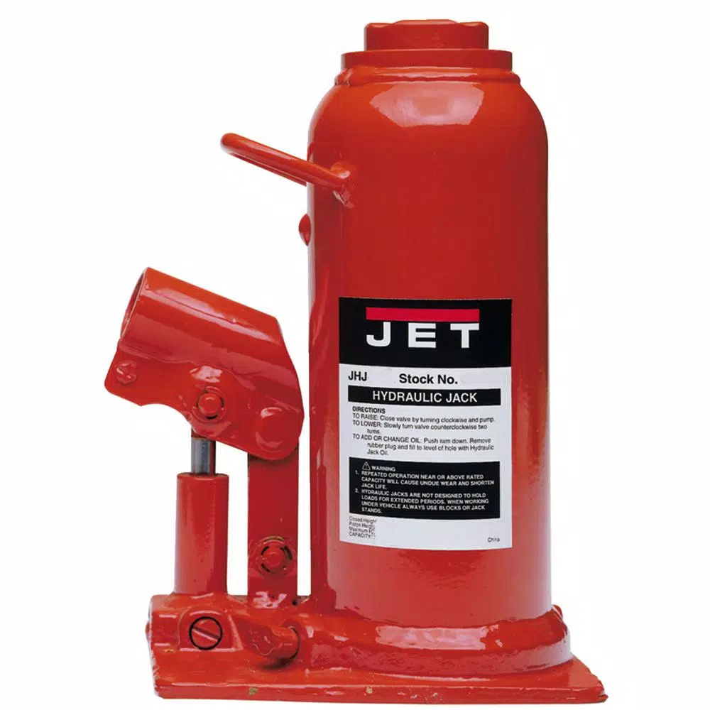 Jet JHJ Series 12.5-Ton Heavy-Duty Industrial Hydraulic Bottle Jack