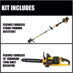 DEWALT 60V MAX Cordless FLEXVOLT Brushless 15 in. String Trimmer Kit with 3.0 Ah Battery and Charger thumbnail 3