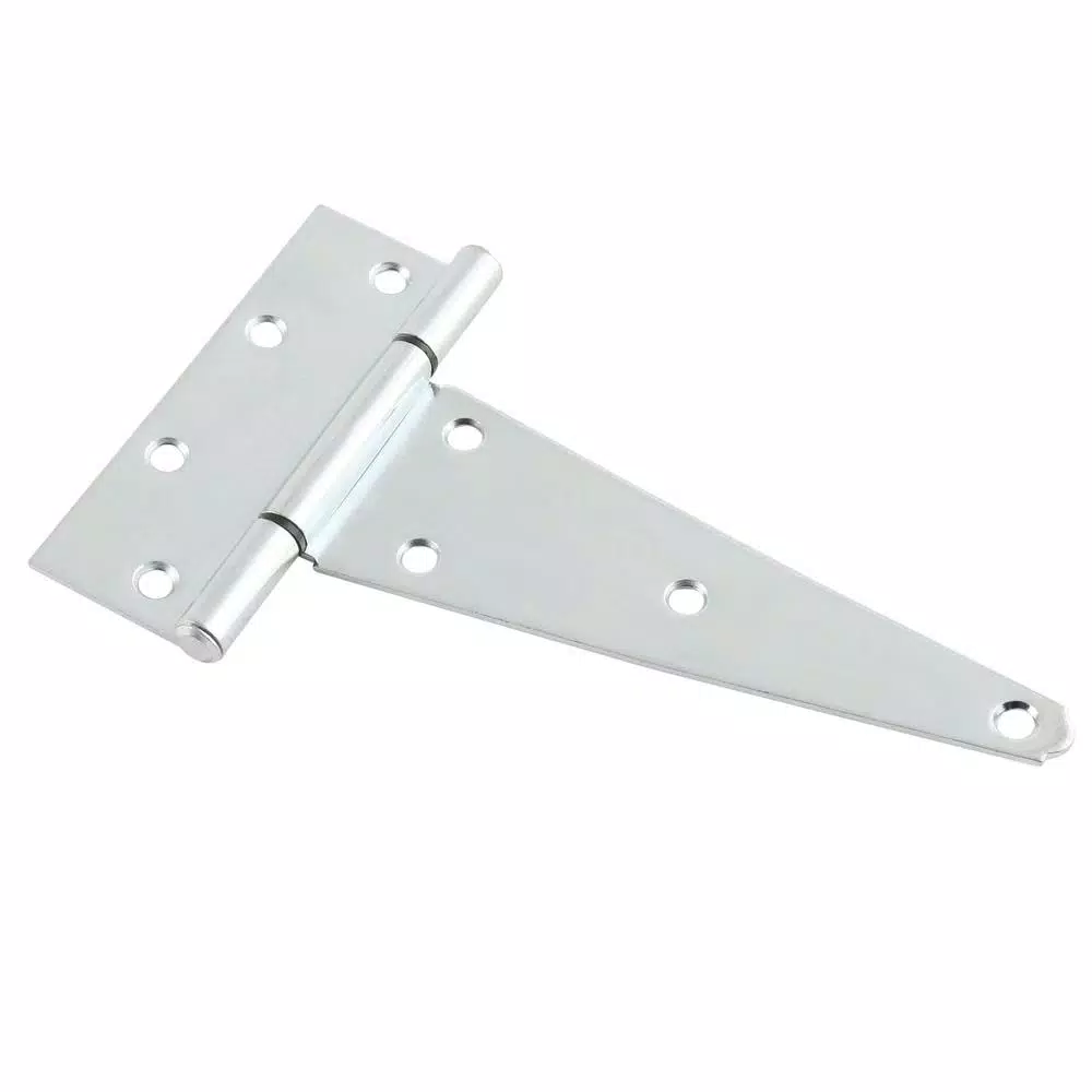 Everbilt 8 in. Heavy Duty Zinc-Plated Steel Tee Hinge