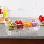 Classic Cuisine Cold Condiment Tray with Ice Chamber and Hinged Lid thumbnail 5
