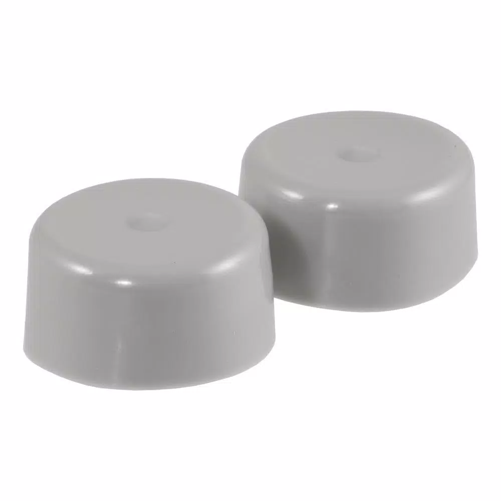CURT 1.78" Bearing Protector Dust Covers, Gray Plastic (2-Pack)