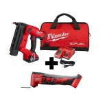 Milwaukee M18 FUEL Gen II 18-Gauge Brad Nailer Kit with M18 Oscillating Multi-Tool thumbnail 1