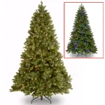 National Tree Company 7.5 ft. Downswept Douglas Fir Artificial Christmas Tree with 750 Dual Color LED Lights thumbnail 1