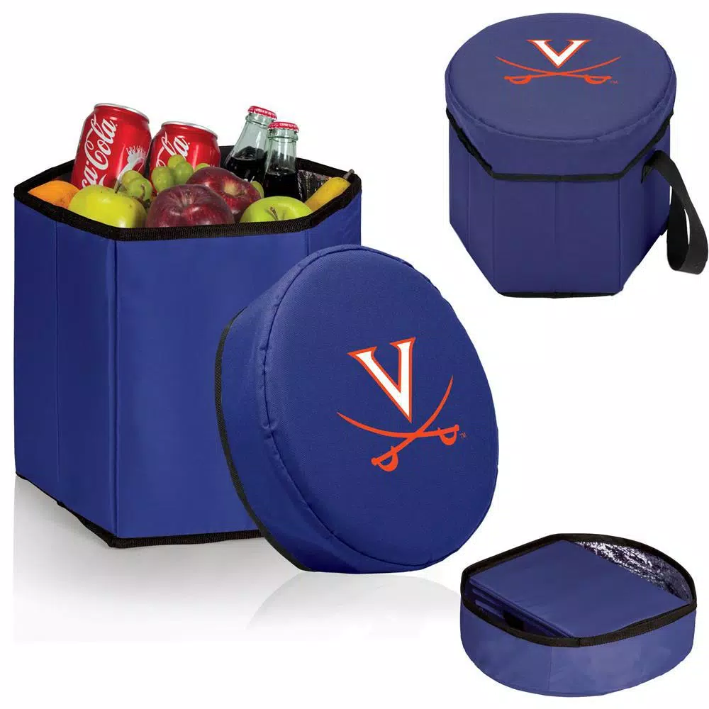Picnic Time University of Virginia Cavaliers 12 Qt. Bongo Collapsible Soft-Side Cooler - Navy