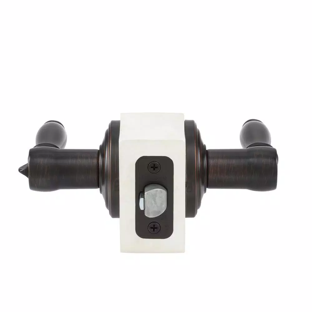 Kwikset Ashfield Keyed Entry Door Lever with SmartKey Security, Venetian Bronze