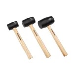 TEKTON 3-Piece Wood Handle Rubber Mallet Set (8, 16, 32 oz.) thumbnail 1