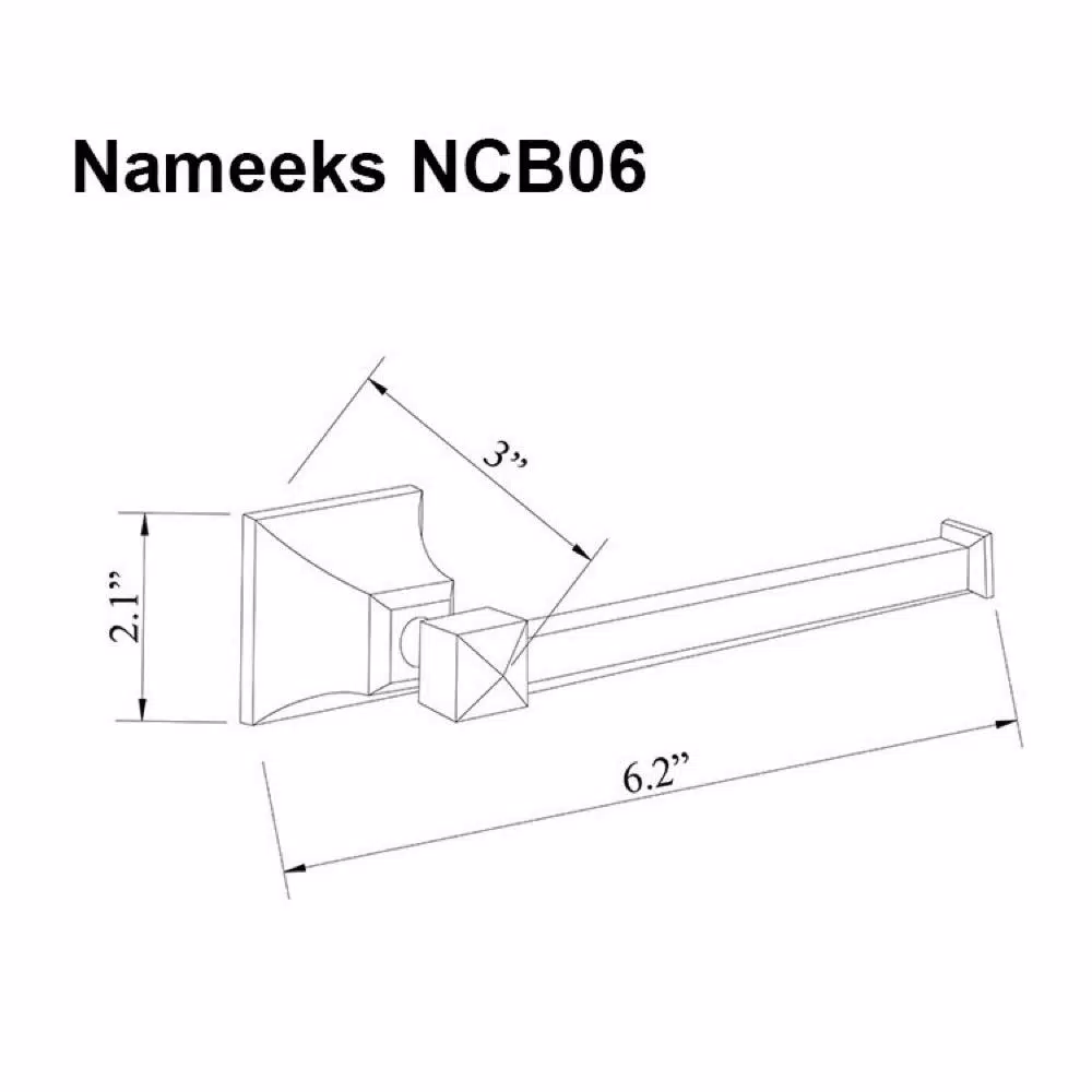 Nameeks Classic Hotel Collection Toilet Paper Holder - Chrome Zinc Alloy