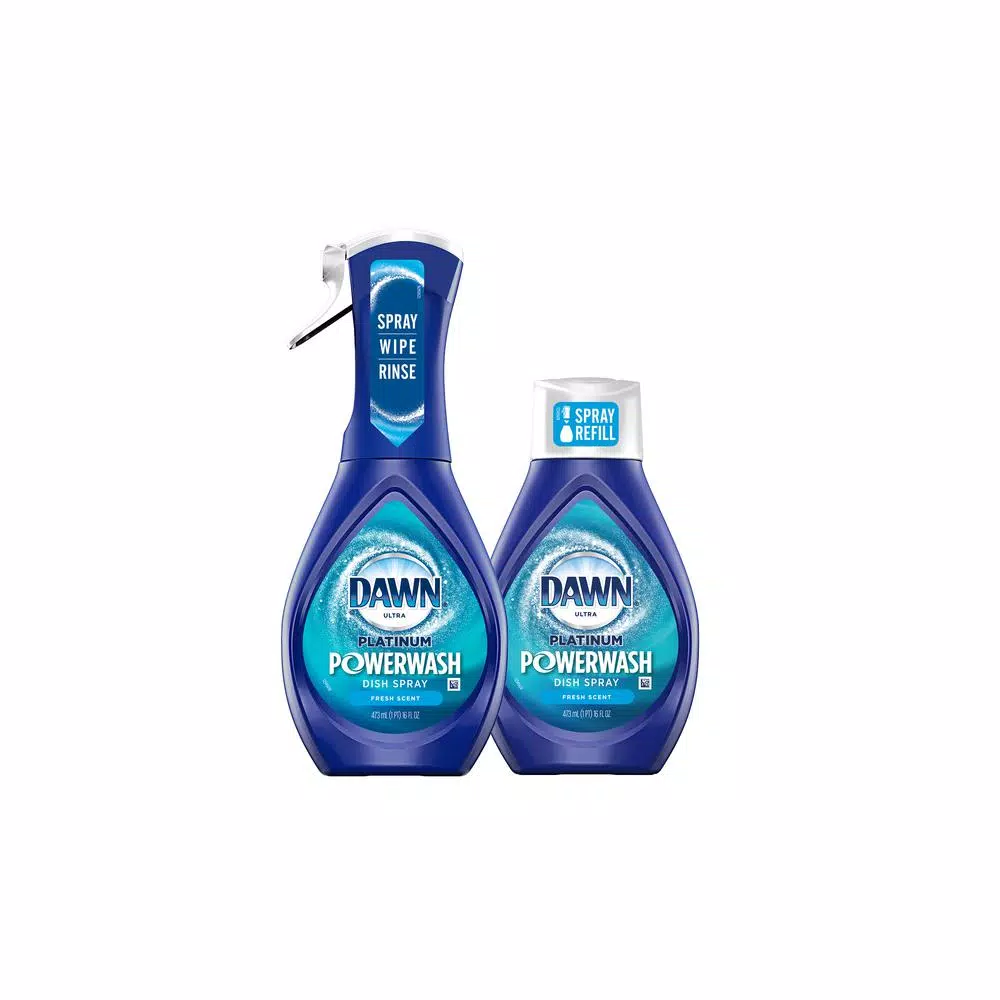 Dawn Platinum Powerwash Dish Spray Fresh Scent Bundle - 6 Starter Kits with 6 Refills (16 oz Each)