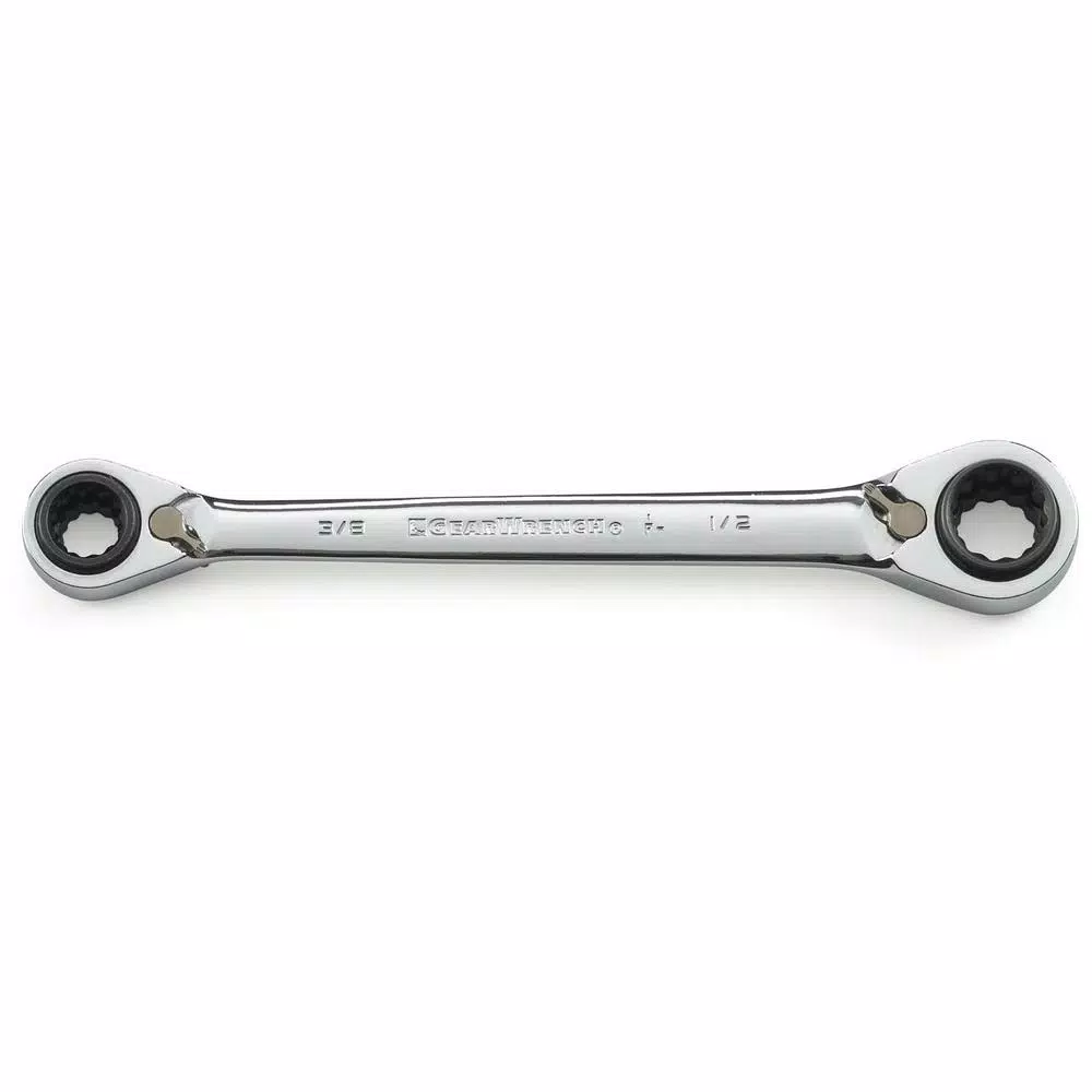 GearWrench 2-Piece Quadbox Reversible Ratcheting Wrench Set, SAE