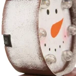 Glitzhome Marquee LED Snowman Head Stocking Holder - Festive Holiday Mantel Decor thumbnail 6