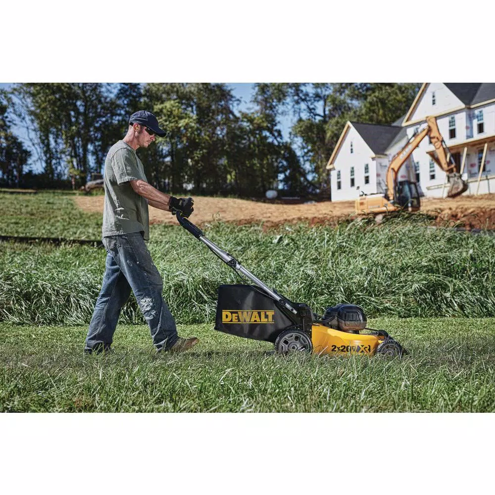 DEWALT 20V MAX 20 in. Cordless Walk Behind Push Lawn Mower with (2) 9.0 Ah Batteries and Chargers