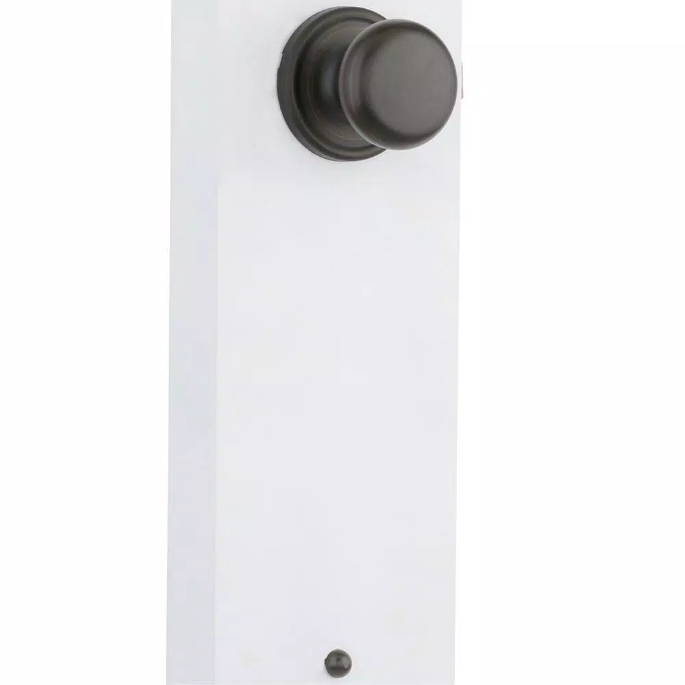 Kwikset Arlington Venetian Bronze Passage Lever and Hancock Knob Set