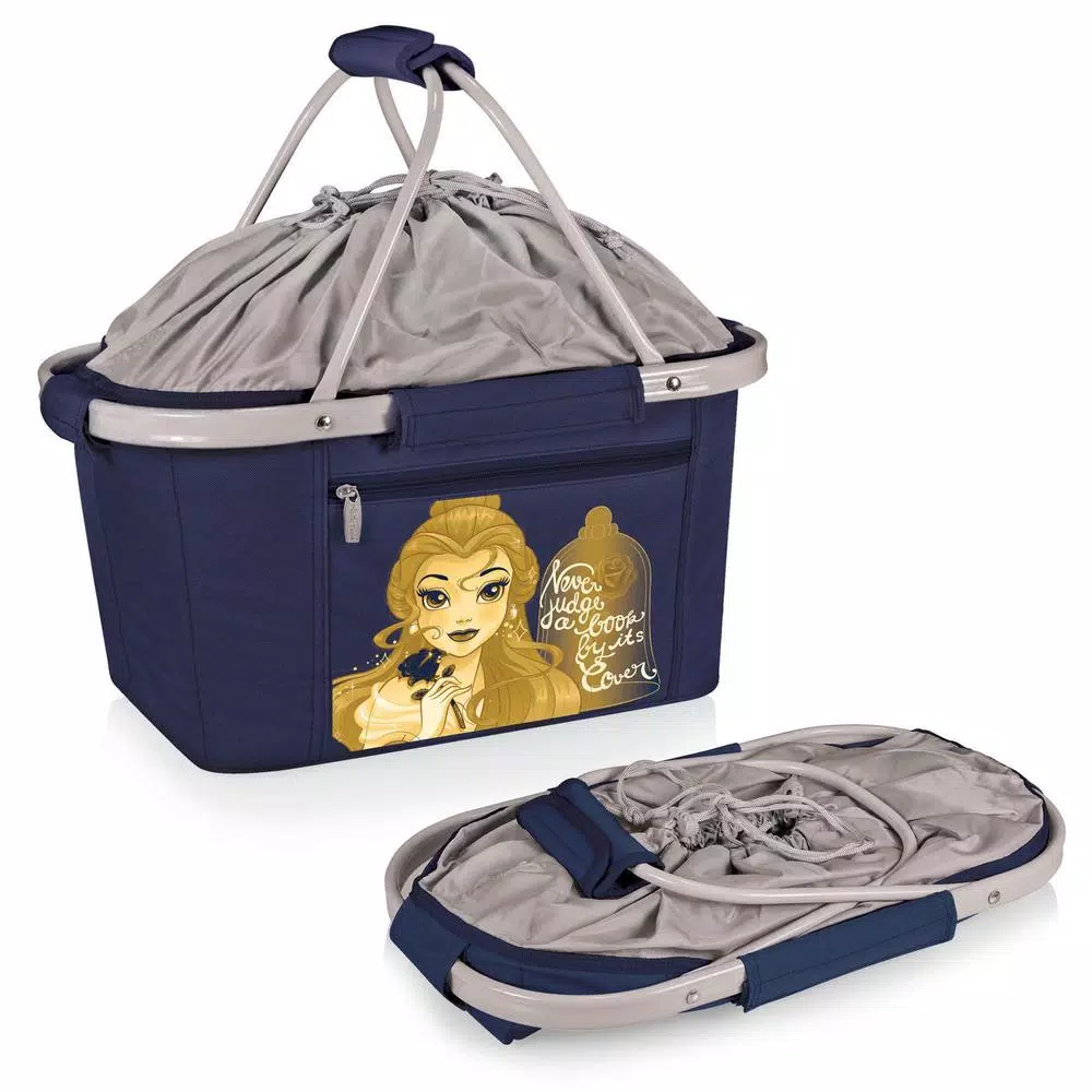 ONIVA Beauty and the Beast Metro Basket Collapsible Tote Cooler, 28 oz., Navy