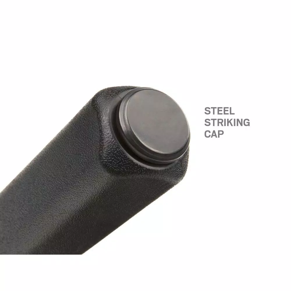 TEKTON 12 in. Angled Tip Pry Bar with Steel Striking Cap