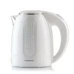 Ovente 1.7L Electric Kettle, White Stainless Steel BPA-Free Water Boiler with Auto Shut-Off thumbnail 1