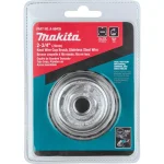 Makita 2-3/4 in. Stainless Steel Knot Wire Cup Brush for Angle Grinders thumbnail 4