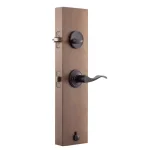 Copper Creek Heritage Tuscan Bronze Handleset with Waverlie Lever Trim thumbnail 4