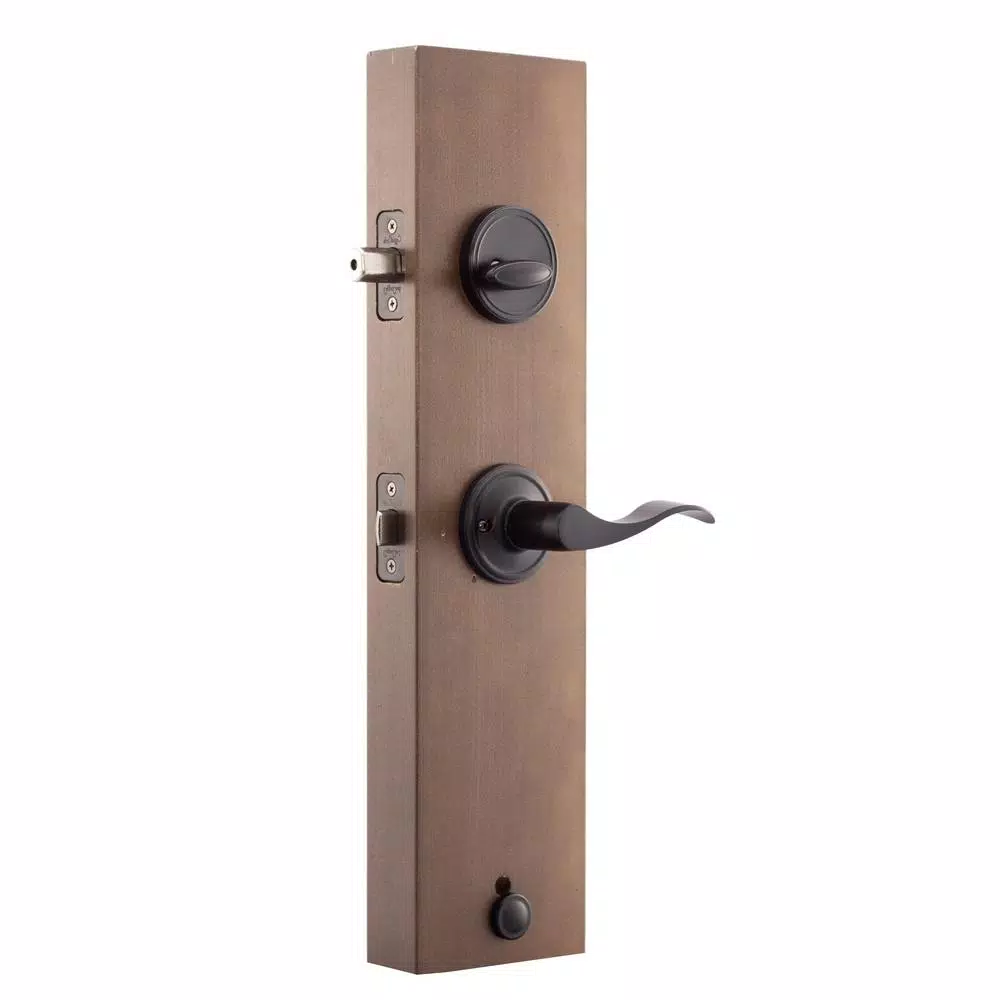 Copper Creek Heritage Tuscan Bronze Handleset with Waverlie Lever Trim