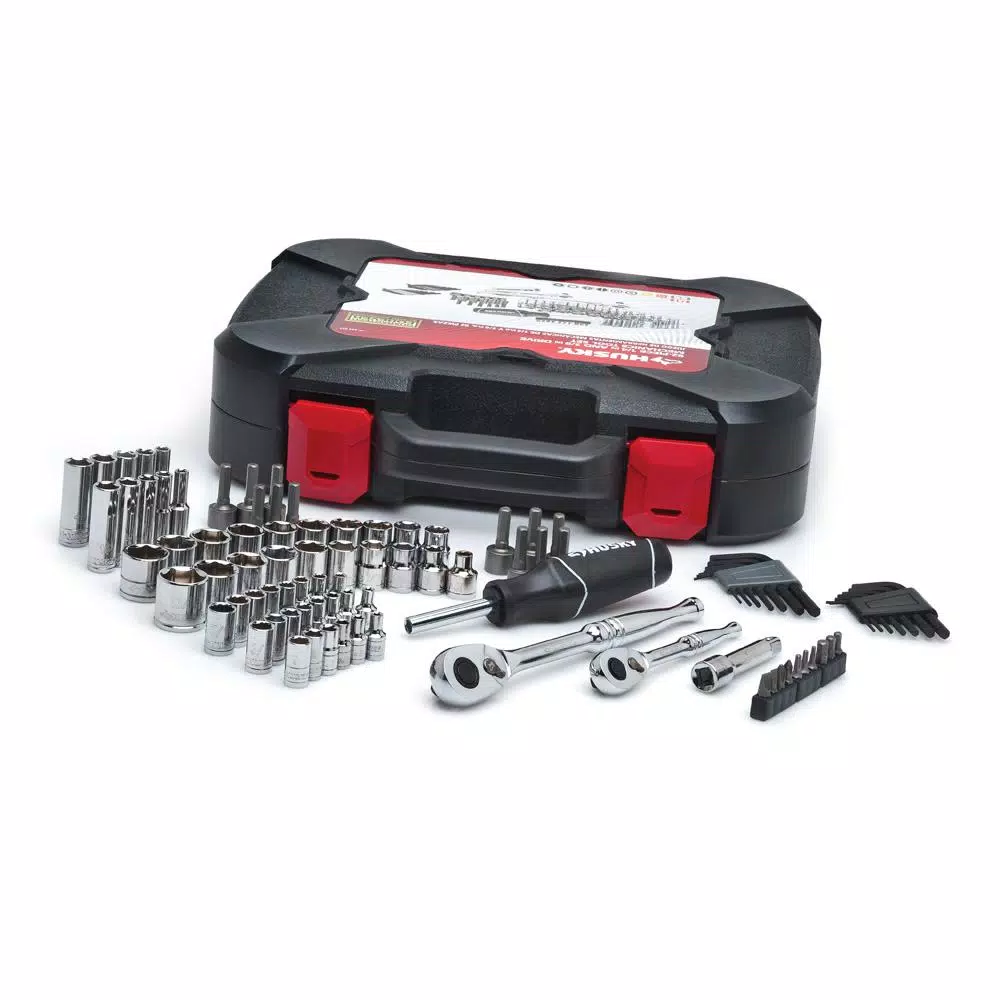 Husky 103-Piece Mechanics Tool Set with 11-Piece 3/8 in. Drive Pass-Thru Starter Set