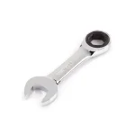 TEKTON 3/4 in. Stubby Ratcheting Combination Wrench, 6-Point Box End thumbnail 1