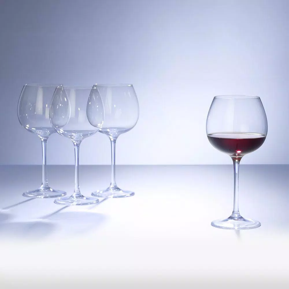 Villeroy & Boch Purismo Lead-Free Crystal Full-Bodied Red Wine Glasses, 18.5 oz (Set of 4)