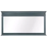 Home Decorators Collection Cailla 60 in. W x 32 in. H Rectangular Framed Bathroom Vanity Mirror - Distressed Blue Fog thumbnail 1