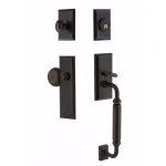 Nostalgic Warehouse New York Keyed Entry Handleset with New York Knob, Timeless Bronze thumbnail 1