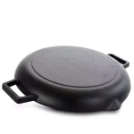 General Store Addlestone 12 in. Cast Iron Grill Pan, Pre-Seasoned Black thumbnail 2