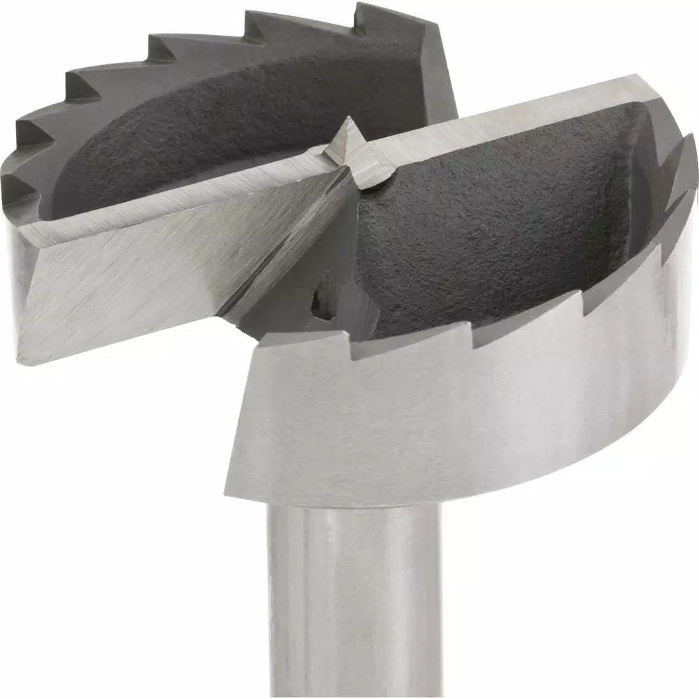 Shop Fox 8-Piece Steel Forstner Bit Set, 2-1/4 in. to 3-1/8 in. with Wooden Storage Boxes